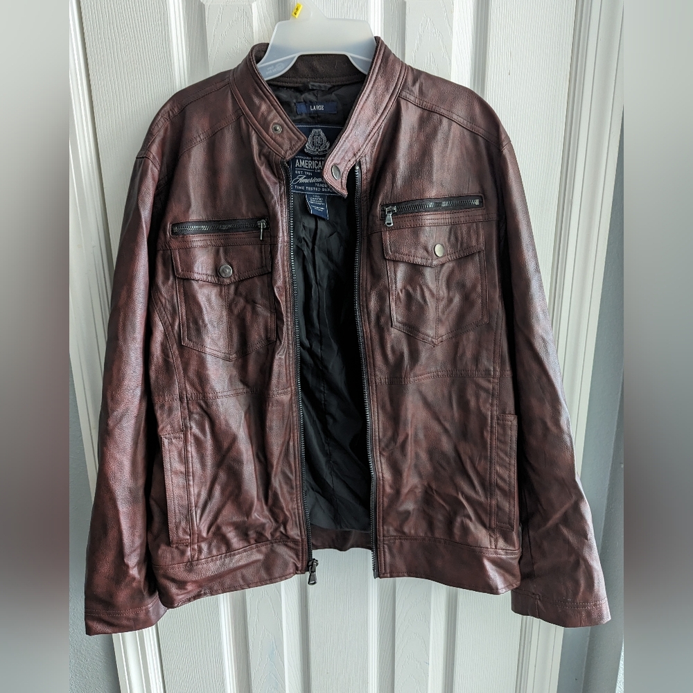 Men's faux leather jacket